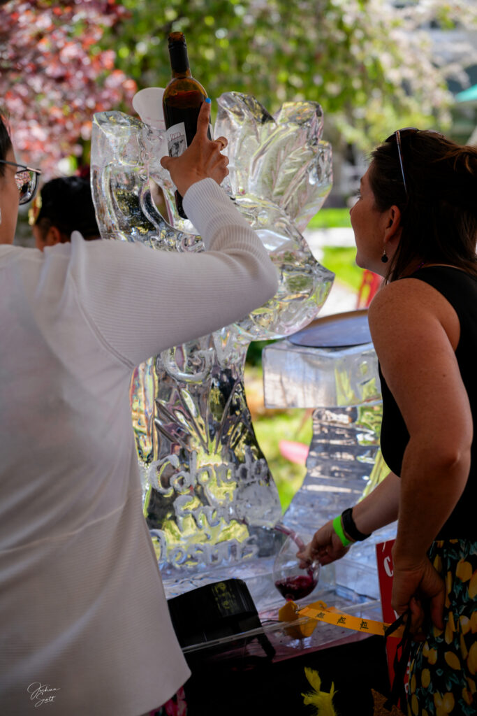Wine-in-ice-sculpture